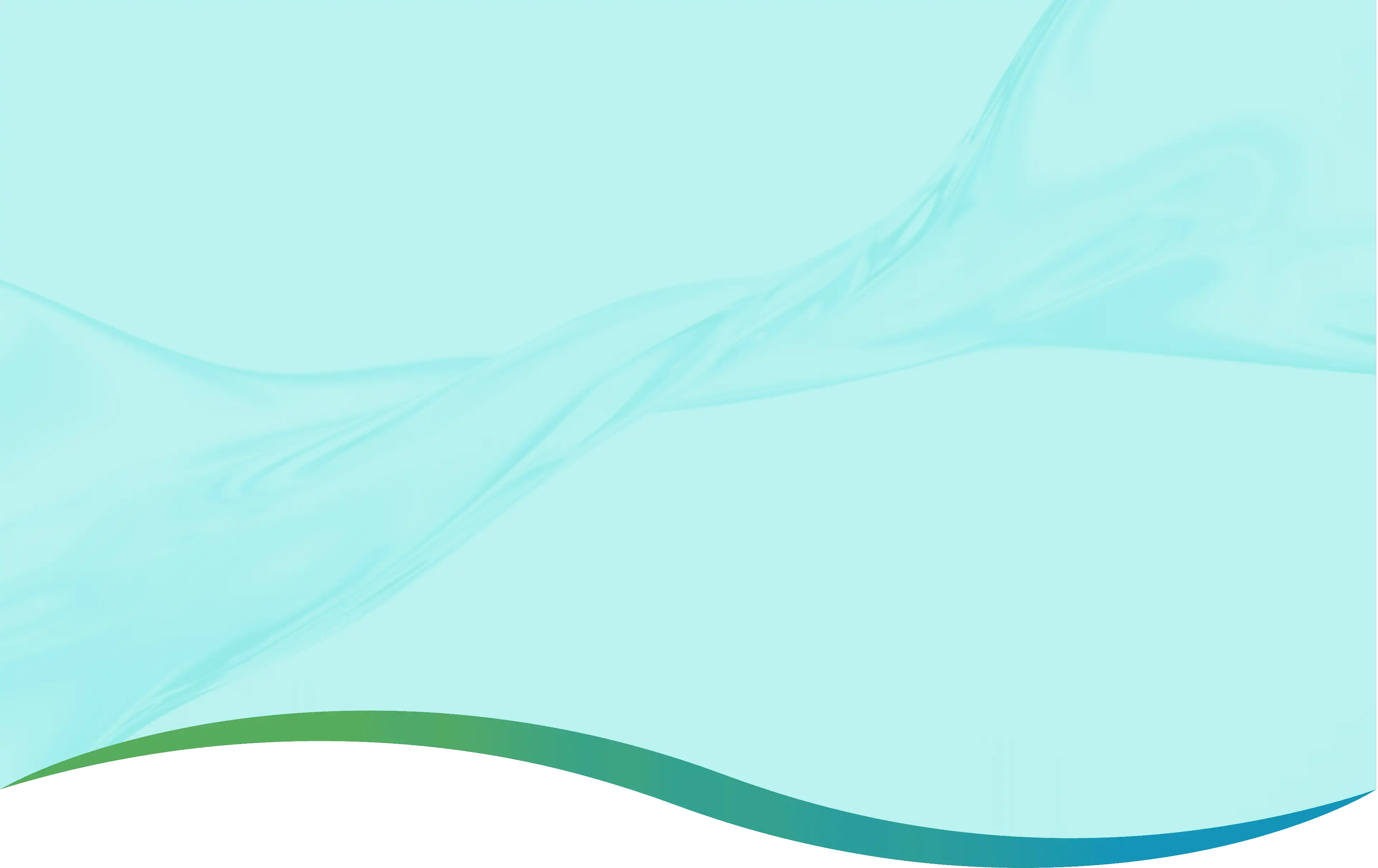 Soft aqua wave pattern symbolizing purity, innovation, and fluid design.